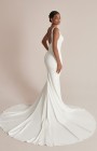 88202 - Cora - Justin Alexander 88202 Cora, Crepe fit and flare wedding dress with V neck and straps.  Justin Alexander dresses at Blessings Bridal Boutique Brighton. East Sussex BN1 5GG Telephone: 01273 505766 Email:info@blessingsbridal.co.uk