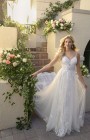 7083 - Sommer - Stella York 7083, Romantic Boho Floral lace & Tulle wedding dress with straps & v back at Blessings Bridal Boutique, Brighton. East Sussex. BN1 5GG. T: 01273 505766 E:info@blessingsbridal.co.uk