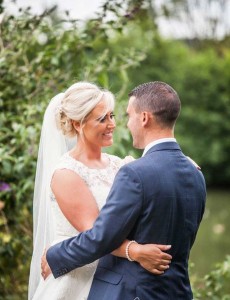 Anna wore a beautiful lace full A-line wedding dress with Illusion neckline by Stella York from Blessings Bridal 3 Loyal Parade, Mill Rise, Westdene, Brighton. BN1 5GG