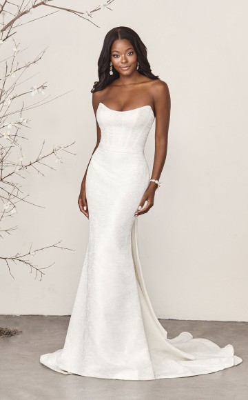 Justin Alexander Sincerity Bridal 44384, Simple fitted wedding dress with strapless - City wedding style at Blessings of Brighton, Loyal parade, Mill Rise, Westdene, Brighton BN1 5GG T: 01273 505766 E:info@blessingsbridal;.co.uk