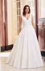 44080 - Dior - Justin Alexander Sincerity Bridal 44080, Simple Mikado Ball Gown Wedding Dress with pockets. Plus size wedding dress at Blessings Bridal Boutique, Brighton E. Sussex BN1 5GG Telephone: 01273 505766