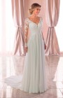 6843 - Alandra - Stella York Wedding Dress 6843, Bohemian style wedding dress with long sleeves. Simple, romantic  Stella York designs at Blessings Wedding Dress shop Brighton, E, Sussex. BN1 5GG. Telephone: 01273 505766. Situated off the A23/A27 in outer Brighton, East Sussex. Free Easy Parking.