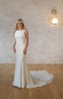 7664 - Harper - Stella York 7664, Simple Crepe fitted Wedding Dress - Modern & minimalist  Bridal Designs  by Stella York in store at Blessings Bridal Boutique - Loyal Parade, Mill Rise Westdene, Brighton. BN1 5GG T: 01273 505766 E: info@blessingsbridal.co.uk